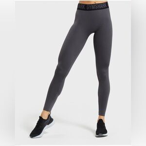 Gymshark Women’s Fit Seamless Leggings Small High Rise Charcoal Gray EUC